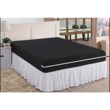 Imagem de Capa Para Colchão Casal Queen - Malha Gel Com Zíper - BORGON, preto