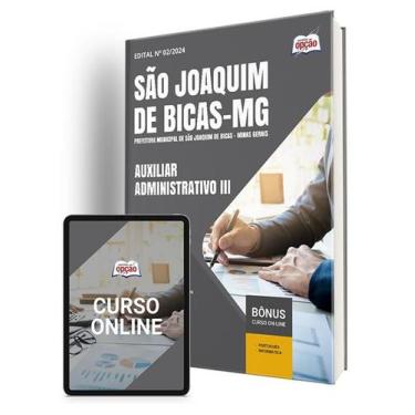 Imagem de Apostila Prefeitura de São Joaquim de Bicas - MG 2024 - Auxiliar Admin