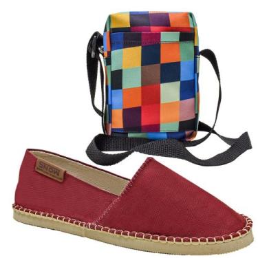 Imagem de Kit Alpargatas Feminino Masculino Bolsa Bag Estilo Carnaval - SNOW, Bo