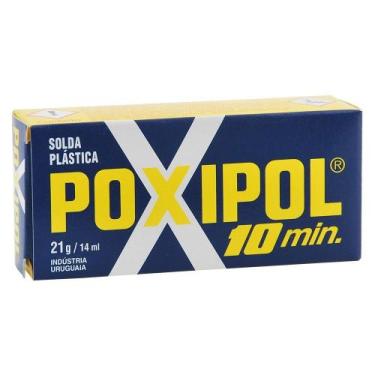 Imagem de Solda Plástica Metálica com 2 Componentes 21g Unitário Poxipol