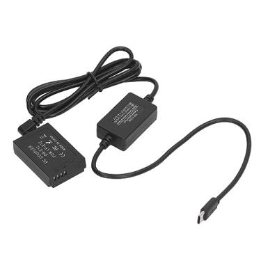 Imagem de Bateria Fictícia de Acoplador LP E12 DC Com Adaptador de Energia Tipo C para Câmeras Digitais, Compatível Com M50 M200 M50 Mark II M100 M10 M M2