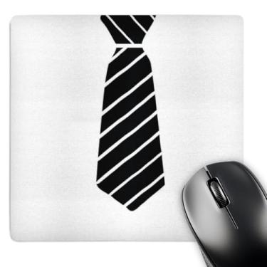 Imagem de 3dRose Mouse pad LLC 20 x 20 x 0,63 cm, gravata preta masculina (mp_55646_1)