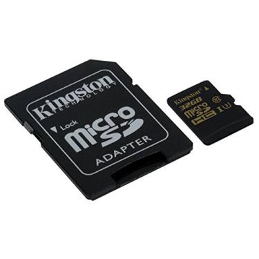 Imagem de Cartao de Memoria Classe 10 Kingston SDCG/32GB Micro SDHC GOLD 32GB UHS-I U3 com Adaptador SD
