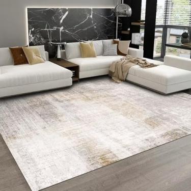 Imagem de Decoração moderna para sala de estar, carpete, abstrato, cinza, grande, área, sofá, cadeira, lateral, tapete, antiderrapante, lavável, quarto, piso, carpetes, flanela, 8.200 x 250 cm, 78,7 x 98 p