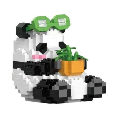 Imagem de Blocos de Construção Educacionais DIY - Panda Chinês - Mini Animais - 