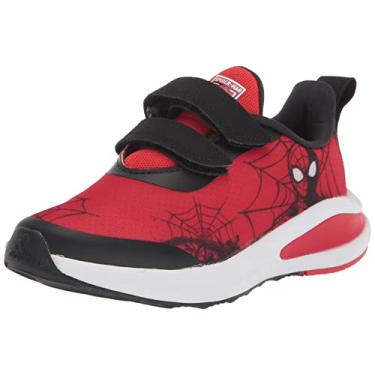 Imagem de adidas Tênis de corrida infantil unissex Fortarun, Vermelho/Núcleo Preto/Branco (Homem-Aranha), 6 Toddler