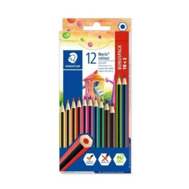 Imagem de Kit 12 Lápis De Cor Importado Staedtler Noris Colour 12 Cores Escolar
