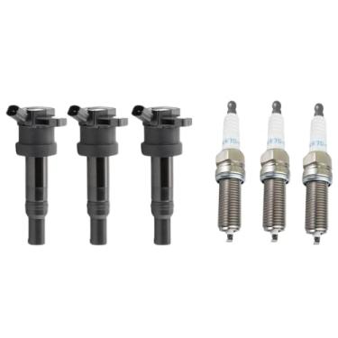 Imagem de KIT 3 BOBINAS IGNIÇÃO E JOGO COM 3 VELAS PICANTO 1.0 2011 A 2014 HB20 1.0 2012 2013 2014 2015