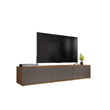 Imagem de Rack Eros 1.80 Cinza/Perola Noce - Casa D Móveis