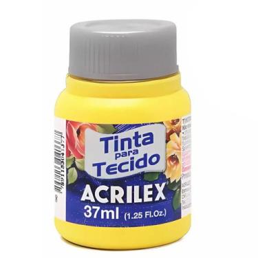 Imagem de Tinta Para Tecido Acrilex Fosca 37ml Escolha a Cor, 504 - AMARELO LIMA