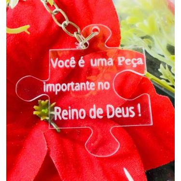 Imagem de Chaveiro acrílico cristal 100 unidades Reino de Deus  , festa, decoraç