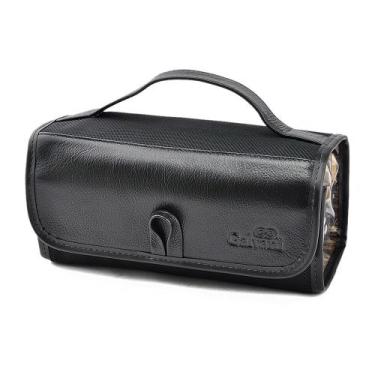 Imagem de Bolsa / Necessaire RUSSI em Nylon c/ Couro Galvani, Preto
