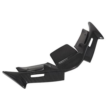Imagem de GRCFUMO MOTORCYCHET FRONTING WINGLET, asa de carenagem aerodinâmica, asa de fada frontal de motocicleta Protetor de asa de ponta para YZF R15 V4 2022 e UP (Estilo de fibra de carbono)
