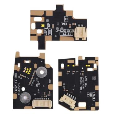 Imagem de 3 peças de LED DRL branco esquerdo, chips de farol de corrida diurna para Range Rover Velar 2018 2019 2020 2021 Angel Eyes Luz de corrida diurna DRL Módulo de substituição B103682-C B101272-C