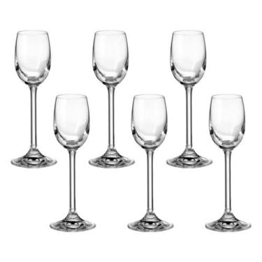 Imagem de Taça De Cristal Bohemia Para Licor 65 ml Anna 6 Peças - Bohemia Crysta