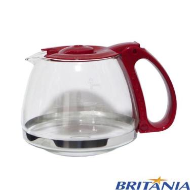 Imagem de Jarra de vidro da cafeteira britânia cp15 inox cor: vermelho  original