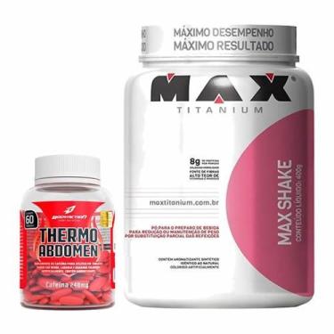 Imagem de Combo - Max Shake 400g Vitaminas de Frutas + Thermo Abdomen 60 Tabletes - BodyAction