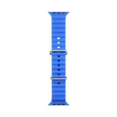 Imagem de Pulseira Oceano Silicone Para Smartwatch 49mm 45mm 44mm 42mm