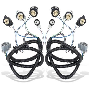 Imagem de WEILEITE Kit de Chicote Elétrico Direto Da Luz Traseira do Lado Esquerdo do Motorista e do Passageiro Direito Compatível com Chevy Silverado 1500 1500Hd 2500Hd 3500 2003-2007 Substituir 16531401 16531