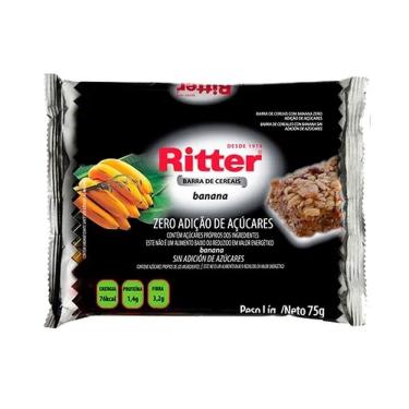 Imagem de Barra de Cereais Zero Açúcar Sabor Banana 75g - Ritter