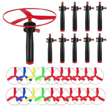 Imagem de Toy Spinner Flying, hélice voador de pires,Hélice de cordas e pires voadores | Crianças educacionais coloridas jogos externos internos para adolescentes