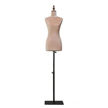 Imagem de CUTPOIY Manequim feminino com suporte de metal ajustável, manequim de exibição de roupas femininas para loja de casamento / lojas/estúdios (Cor: Estilo 3) (Estilo 1)