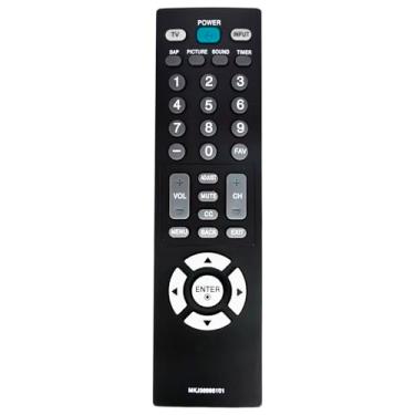 Imagem de MKJ36998101 Controle remoto de TV de substituição compatível com LG LCD HDTV 19LC2D 22LC2D 20LS7D 20LS7DC 23LS7D 23LS7DC 22LG10 22LG10UB 22LG10-UB 32PC5DVC-UG 22LCD3 20LS7D-UB 22LC2D UB 22LC22D