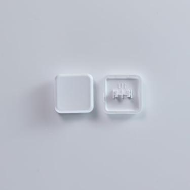 Imagem de Chocfox 18,1 mm x 18,1 mm Teclas PBT de perfil baixo para teclado mecânico Kailh Chocolate Switch (preto, 1U-40 peças) (branco)