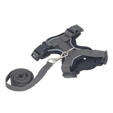 Imagem de Conjunto de Trenôs de Chicote Gato, Teto Tração Coletes Estimação Conjunto Fuga à Prova Poliéster Macio para Caminhar para Viajar (Xs)