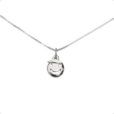 Imagem de Colar Feminino Pingente Filho Menino Prata Legítima Hipoalergênica