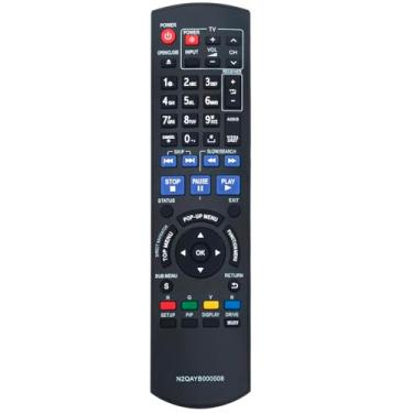 Imagem de Substituição N2QAYB000508 Remote Commander compatível com Panasonic Blu-ray Player DMP-BD605 DMP-BD80 DMP-BDT350 DMP-BDT300 DMP-BD601 DMP-BD605K DMP-BD60 DMP-BD80K DMP-BD601K MP-BD601K 70V DMP