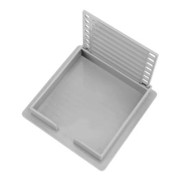 Imagem de Organizador de Suportes para Blocos de Notas Autostick, Melhor Clarity Sticky Titular para Notas 3x3in, Bloco Cubo Alta Compatibilidade Com Modelos o Escritório Negócios Escolares Em Casa (Cinza)