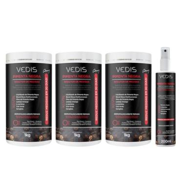 Imagem de Kit Profissional 3 Cremes de Massagem Pimenta Negra Redutor & Fluido Potencializador – Massagem Modeladora e Celulite