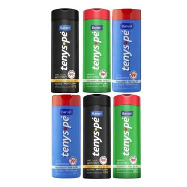 Imagem de Kit C6 Talco Para os Pés Antisséptico Tenys Pé - Baruel
