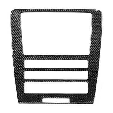 Imagem de Tampa do Painel de Controle de Navegação GPS de Fibra de Carbono para 2009 2013