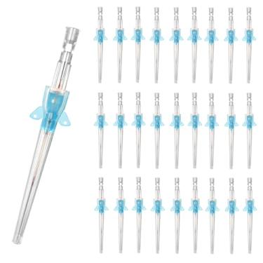 Imagem de SZEMENTMD 50 Peças De Agulhas Veterinárias Demora, Cateter Intravenoso Veterinário, Cateteres Intravenosos Descartáveis, Instrumentos Veterinários Para Todos Os Tamanhos Animais (22G)