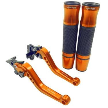 Imagem de Kit Manete Manopla Esportivo Yes Gsr Intruder 125 Gsr 150i - NoBrand, 