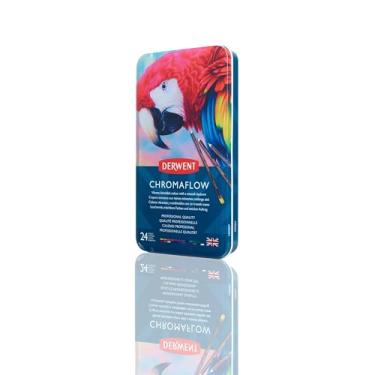Imagem de Derwent - Lápis de cor Permanente Chromaflow 24 Cores Estojo Lata Derwent (2305857)