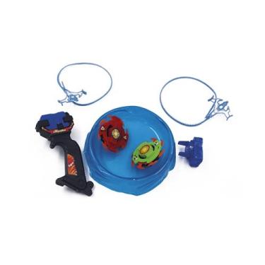 Imagem de Pica Pau Brinquedos Beyblade 2 Piões Lançador E Arena Tornado Super Power, Multicor