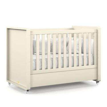 Imagem de Berço Tutto New Americano 100% MDF Cor Off White - Matic Móveis