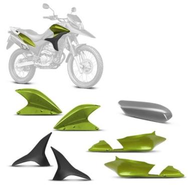 Imagem de Kit Carenagem 4 Peças Pro Tork Moto Honda XRE 300 2010 a 2012 Substitu