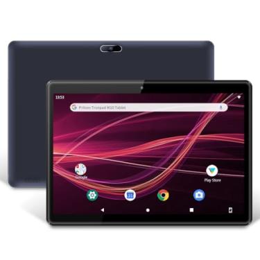 Imagem de Tablet de 10 polegadas, tablets Android 10, pad de 32 GB para adultos, processador quad-core, tela HD IPS, câmera dupla, Wi-Fi embutido, Bluetooth, bateria de 6000 mAh