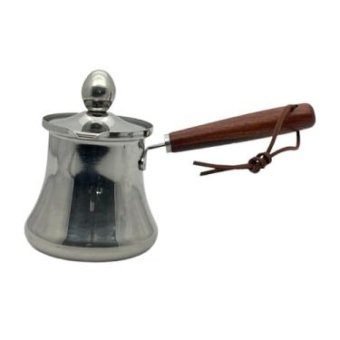 Imagem de ＫＬＫＣＭＳ Cafeteira turca de inox, recipiente para derretimento com tampa, ideal para chocolate e manteiga, 250ML