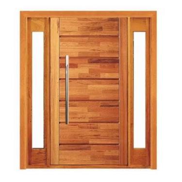 Imagem de Porta Pivotante Pontal com Visor Lateral Duplo - Madeira Maciça - Ange