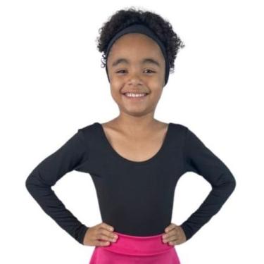 Imagem de Collant Manga Longa Infantil de 2 a 12 Anos - GB Dance, Rosa, 6