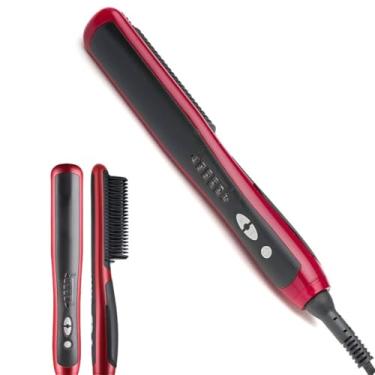 Imagem de Escova Alisadora 5 em 1 Bivolt - Alisa, modela, hidrata, reduz o frizz e dá brilho