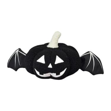Imagem de FLCPJGV Travesseiro de Abóbora, Brinquedo Macio, Acessório para Festa, Decoração de Quarto de Halloween, Divertido, Adequado para Presentes E Decorações, Preto, Tamanho real