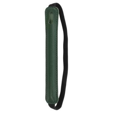 Imagem de PATIKIL Suporte de caneta para tablet, capa universal retrátil para caneta, estojo elástico, bolso para lápis, bolsa protetora para tablet, notebook, verde escuro