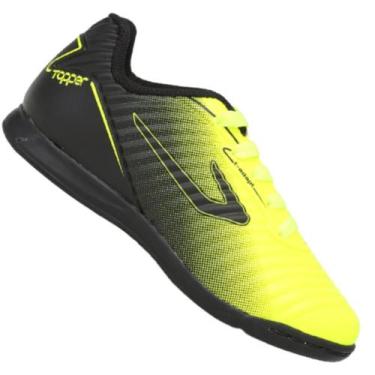 Imagem de Chuteira Futsal Infantil Topper Forza Ii Meninos, Amarelo, 30