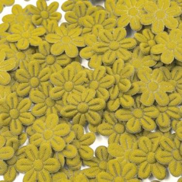 Imagem de Flor prensada  20mm (35un) - IMPORTAÇÃO, MOSTARDA